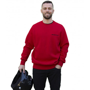 SWEATSHIRT - RED WITH BLACK