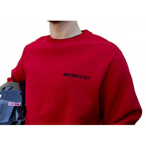 SWEATSHIRT - RED WITH BLACK