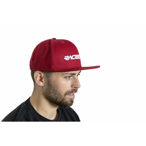 SNAPBACK FLAT BRIM - FIRE RED